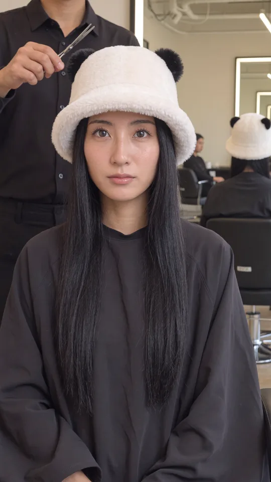 美容室のショートドラマの場面1